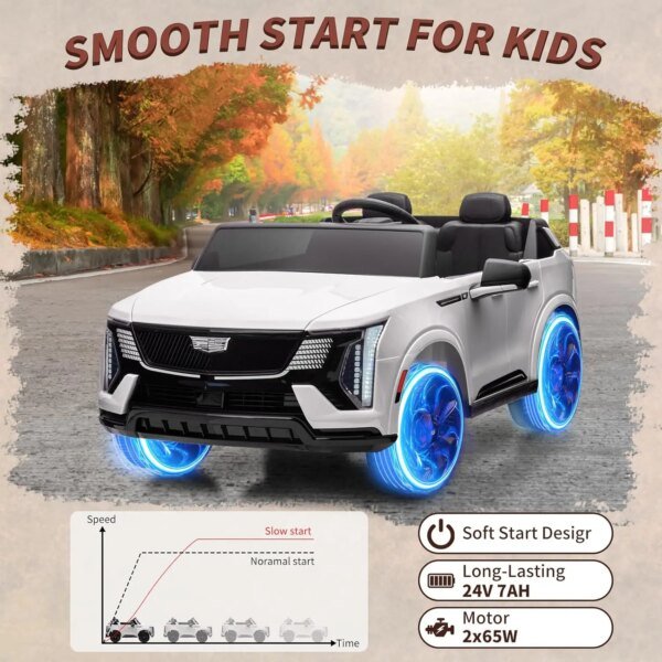 24V Remote Control Ride on Kids Car | 2 Seater Ride on Car Power Wheels - Image 2