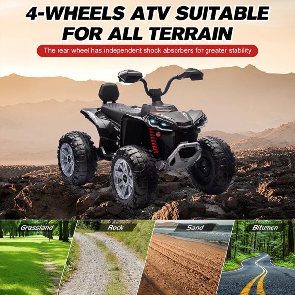 24V Power Wheels Ride-On ATV Car